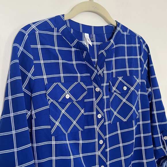 🎈3/$25🎈HP NWT NY Collection Petite Small Blouse - Picture 3 of 4